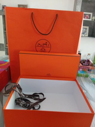 Bolsa y Caja Hermes Naranja
