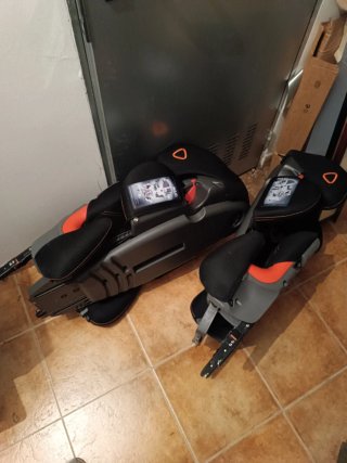 Silla para coche infantil Takata negra y naranja
