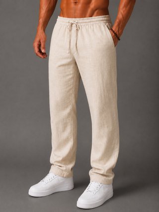 Pantalón de Lino Beige