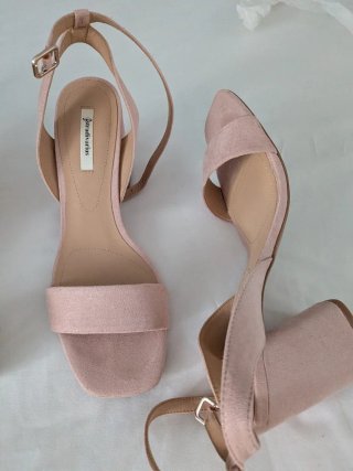 Sandalias Stradivarius Rosa Tacon