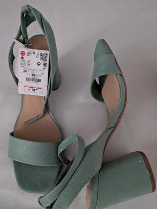 Sandalias Stradivarius Rosa Tacon