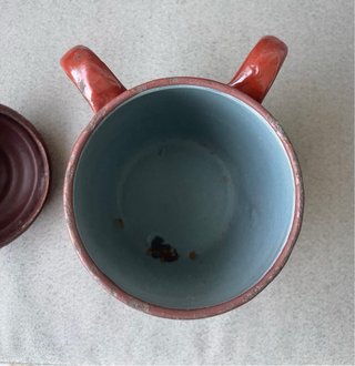 Olla Pequeña Esmaltada Roja