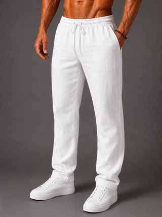 Pantalón de Lino Blanco