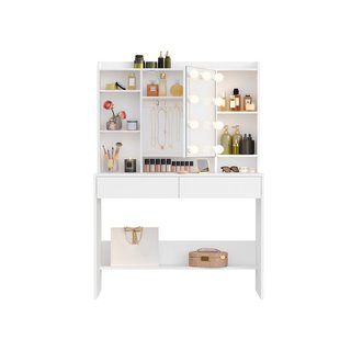 Toeletta Trucco con 9 Luci LED Bianco Nuvola · Plastica