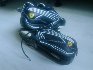 Zapatillas Ferrari Hombres Negras