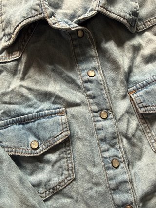 Camisa tejana H&M azul