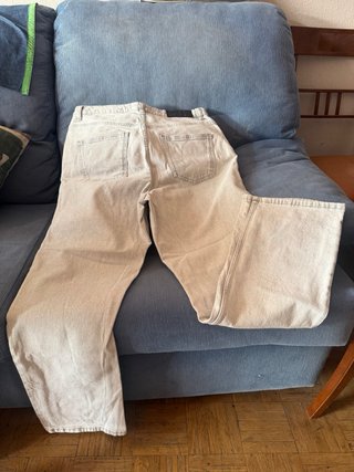 Pantalón ancho TALLA40 gris