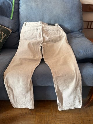 Pantalón ancho TALLA40 gris