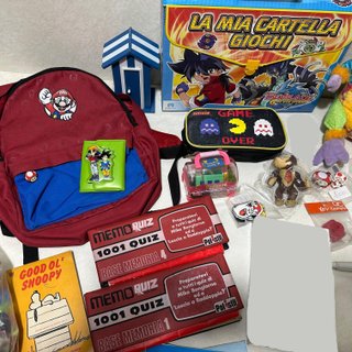 Lotto Giocattoli Vintage: Zaino, Peluche, Giochi