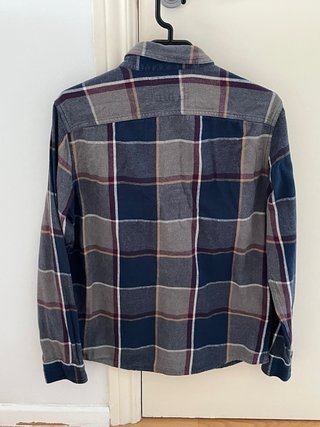 Camisa Hollister cuadros azul y gris Talla M