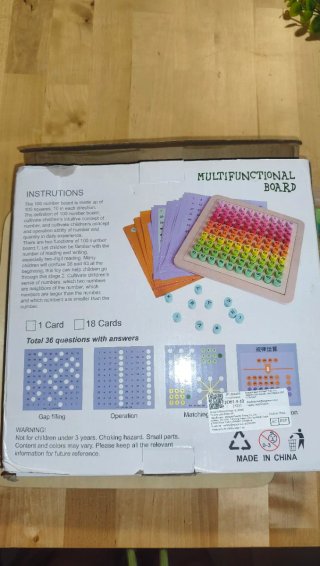 Tablero educativo de matemáticas