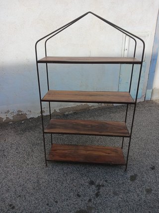Estantería Metálica con Madera