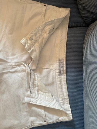 Shorts blanco vaquero TALLA 42