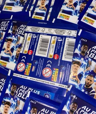 Lote 25 sobres Panini Francia Mundial 2022