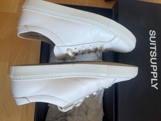 Zapatillas de piel Suitsupply Blancas