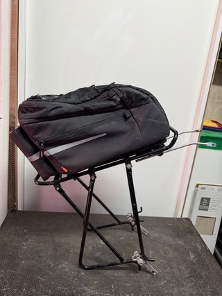 Bolsa portaequipaje para bicicleta negra