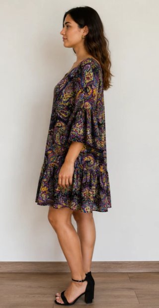 Vestido Zara Estampado Talla M.