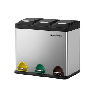 Cestino per Rifiuti da Cucina 3 x 8L · Plastica · Utensili