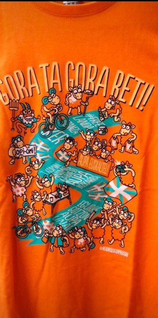 Camiseta Kukuxumusu Mujer Naranja