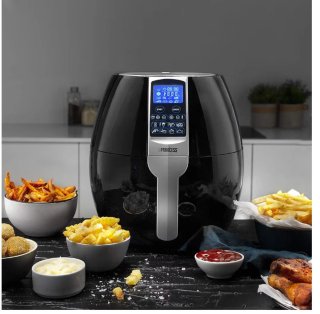 Freidora Aire Princess XL 3.2L 1500W Negra