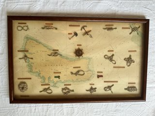 Cuadro Nudos Marineros Mapa Menorca