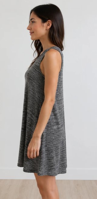 Vestido plateado Stradivarius Talla L