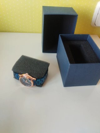 Reloj SIGLO XXI Mujer Azul y Dorado