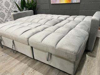 Sofá Cama Chaise Longue Gris 210cm