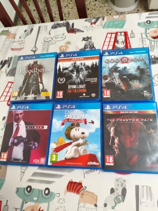 Pack 6 Juegos PS4: Bloodborne, Hitman 2, God of Wa