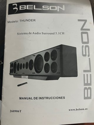 Belson Thunder Sistema Audio Surround 5.1CH