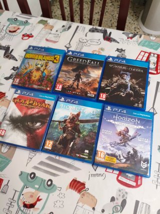 Lote 6 Juegos PS4: Borderlands 3, Greed Fall, S.Gu