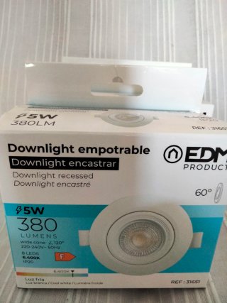 Lote 2 Downlight LED Empotrable 5W