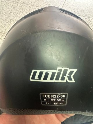 Casco Moto Unik R22 Negro