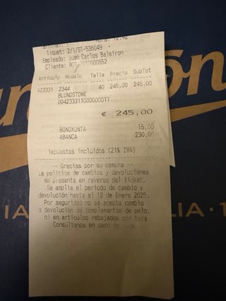 Botas Blundstone Marrón Talla 40