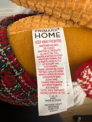 Peluche Hombre de Jengibre Primark muñeco navidad