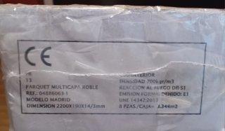 Caja de parquet 8 láminas