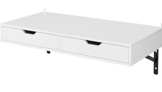 Estante de pared recibidor con cajones