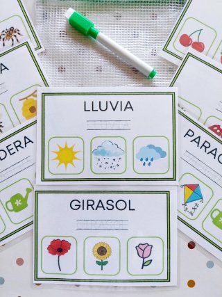 Tarjetas Lectoescritura Naturaleza