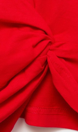 Camiseta Mango Roja Nudo