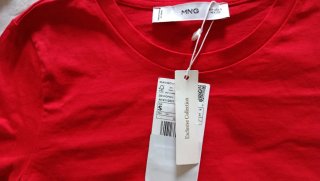 Camiseta Mango Roja Nudo