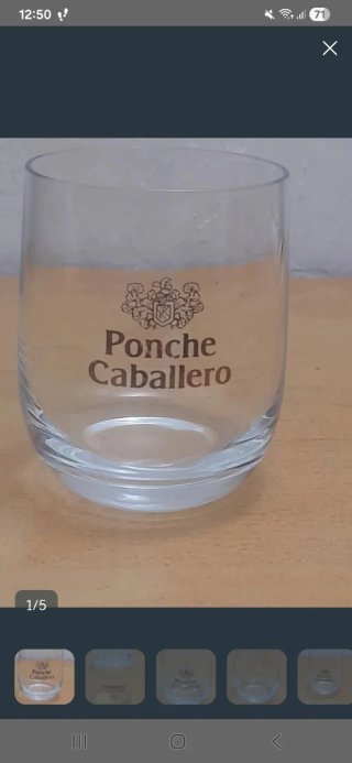 Vaso Ponche Caballero Antiguo