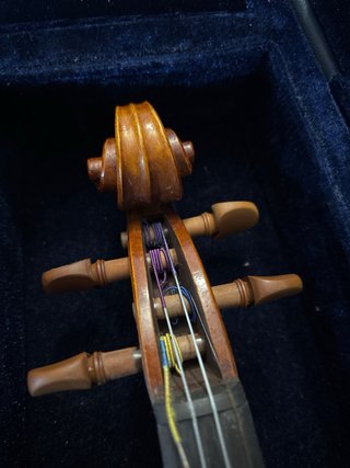 Violín con funda y arco