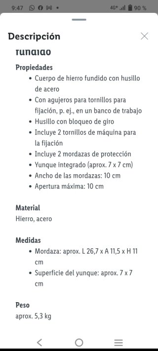 Tornillo de banco