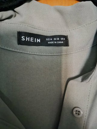 Camisa premamá verde SHEIN
