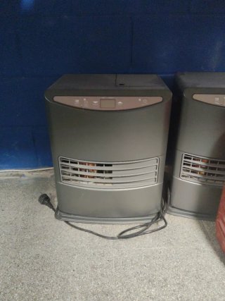 Estufa de parafina gris