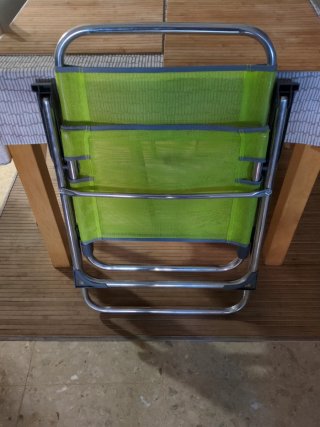 Silla plegable 1 posición verde para playa o campi