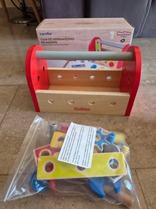 Caja Herramientas Madera Nenittos 18 Piezas