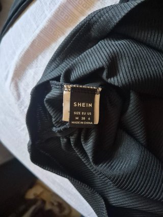 Camiseta premamá drapeada negra talla única