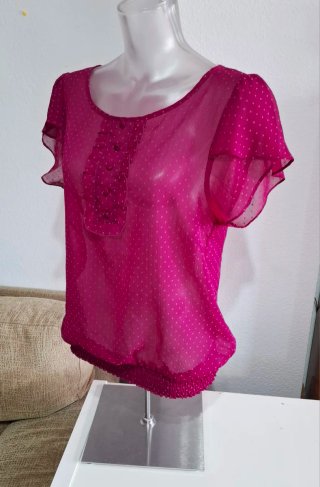 Blusa Verano Rosa Lunares
