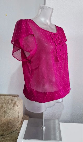 Blusa Verano Rosa Lunares